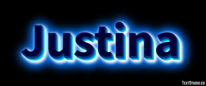 Justina Efecto de Texto
