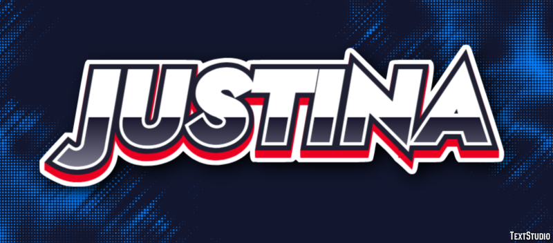 Justina Texteffekt