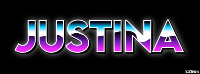 Justina Efecto de texto