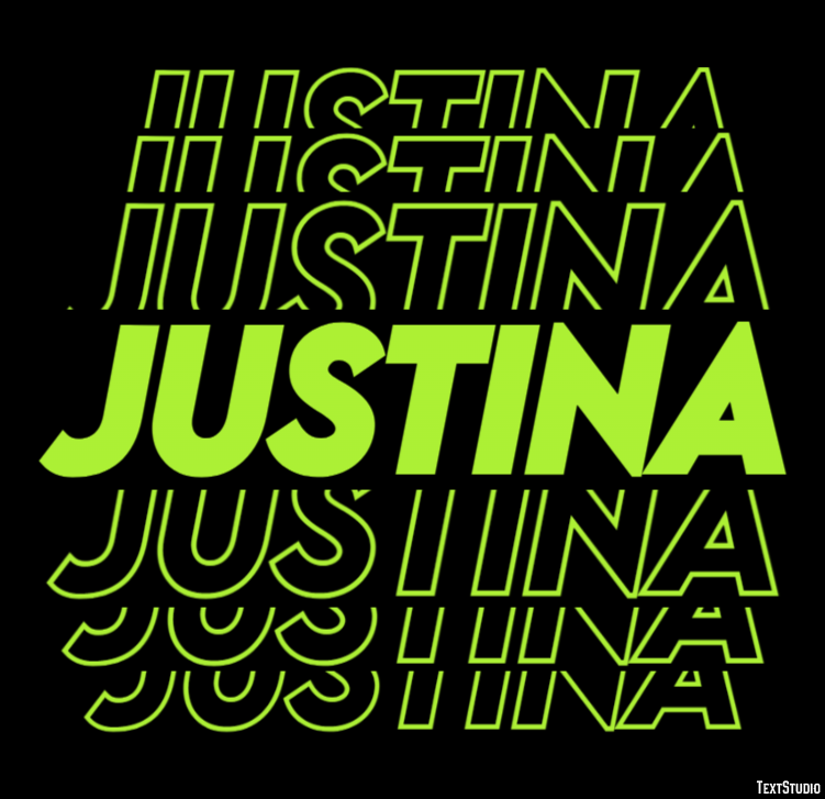 Justina テキスト効果