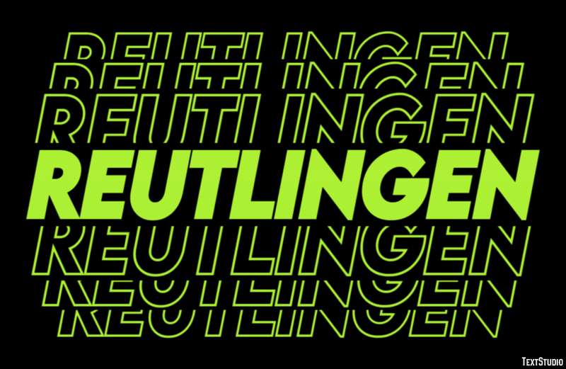 Reutlingen Efekt tekstowy