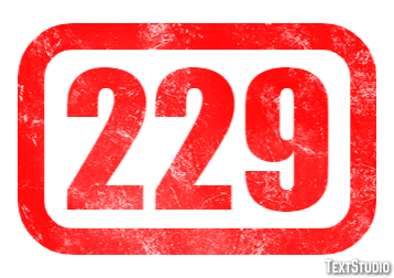 229 Texteffekt