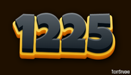 1225 Text effect