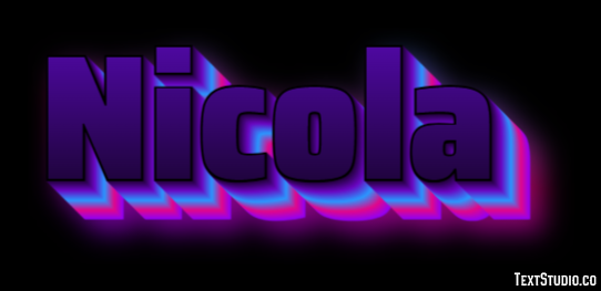 Nicola Efeito de texto