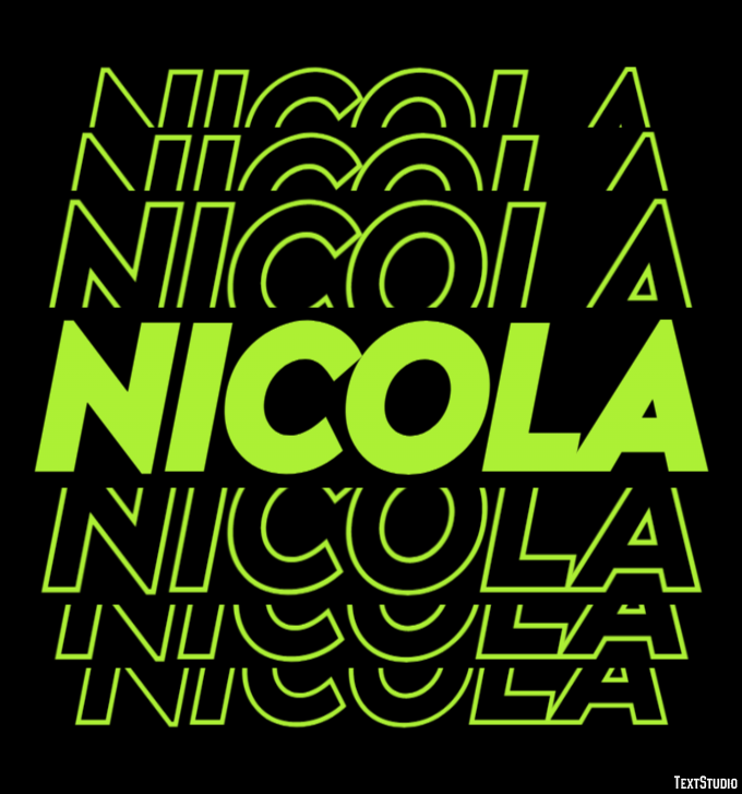 Nicola Effetto testo