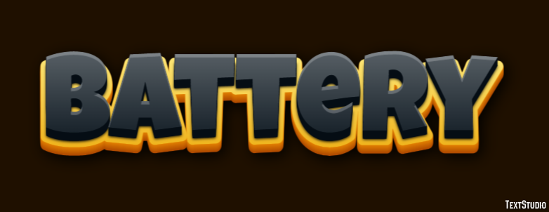 Battery Text Effect