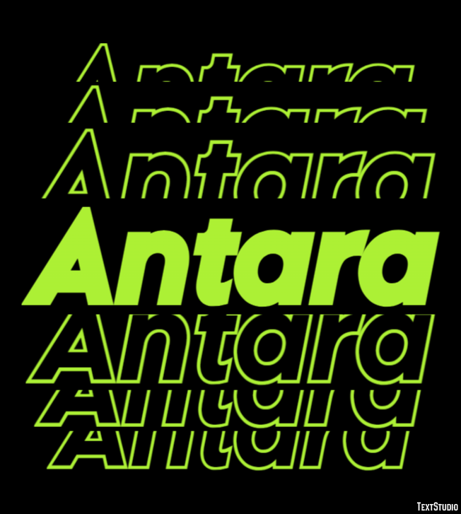 Antara Text Effect