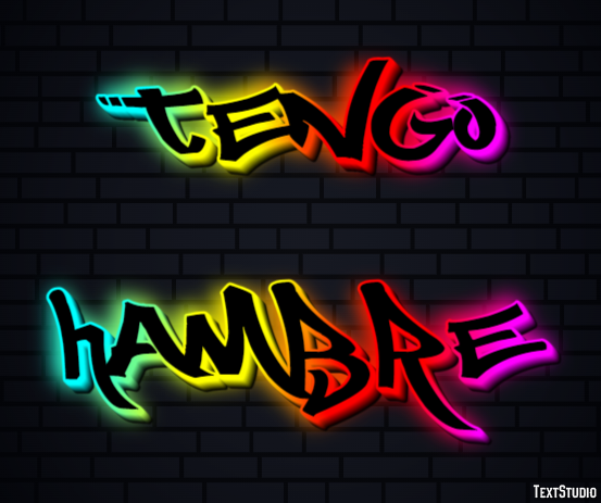 Tengo hambre Efekt tekstowy