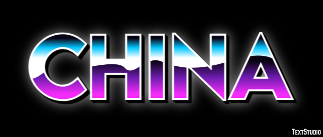 China Effetto testo