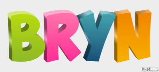 Bryn Text effect