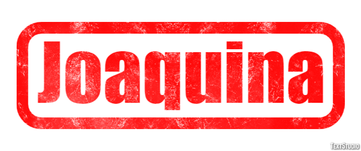 Joaquina Efecto de texto