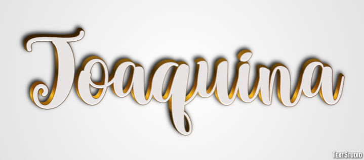 Joaquina Efecto de texto