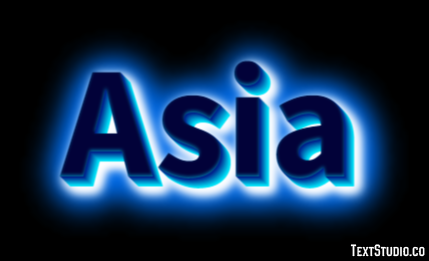 Asia Text Effect