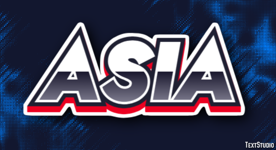 Asia Efeito de texto
