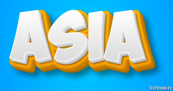Asia Text Effect