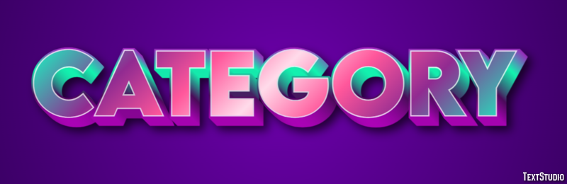 Category Efecto de Texto