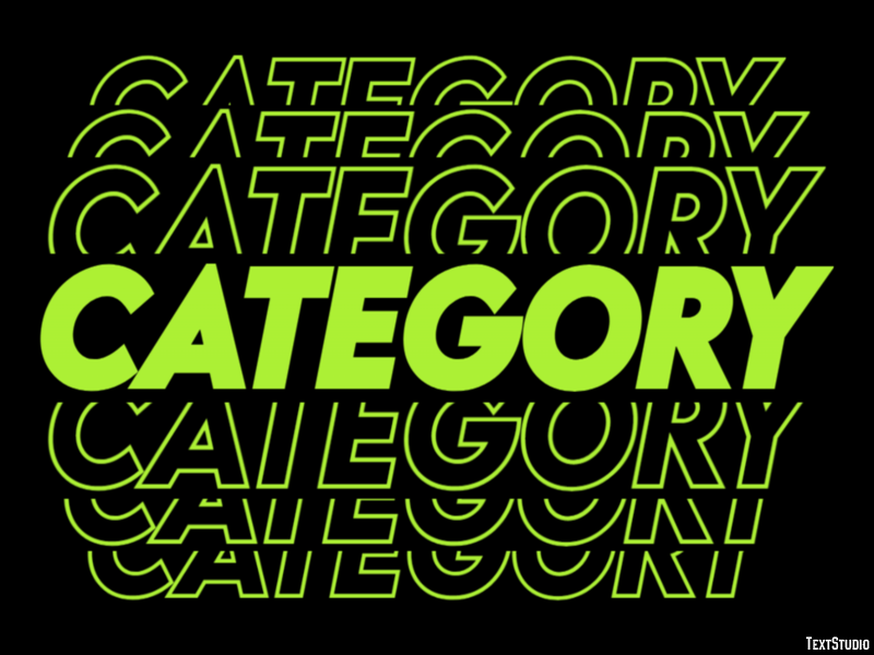 Category Text Effect