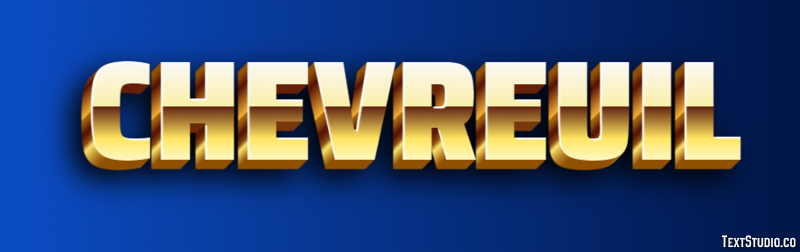 Chevreuil Текстовый эффект