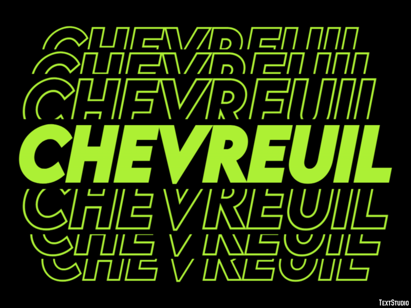 Chevreuil Текстовый эффект
