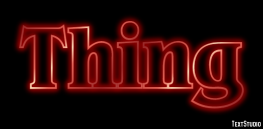 Thing Text Effect