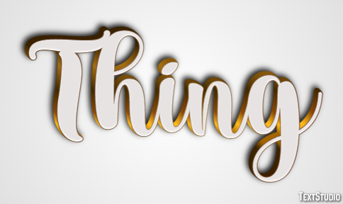 Thing Texteffekt