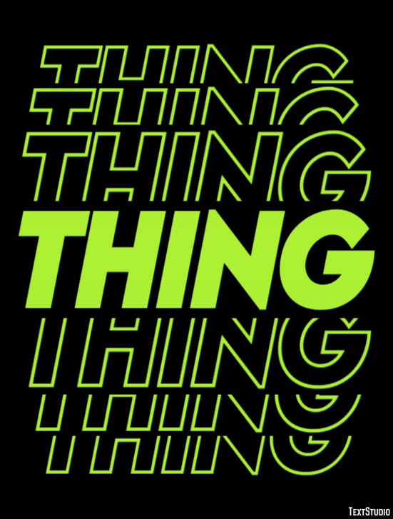 Thing Text Effect
