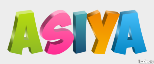 Asiya Effetto testo