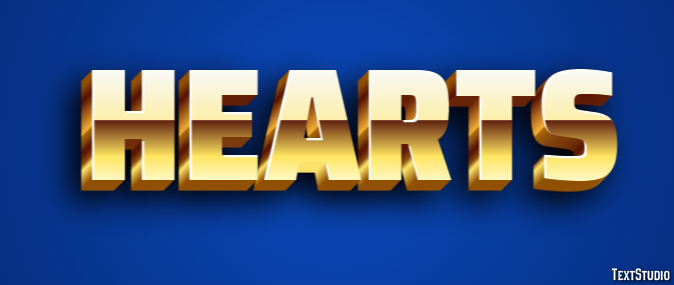 Hearts Text effect