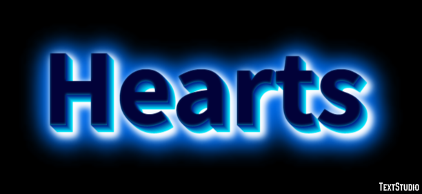 Hearts Text effect