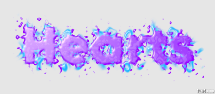 Hearts Text effect