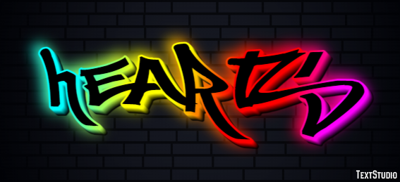 Hearts Text effect
