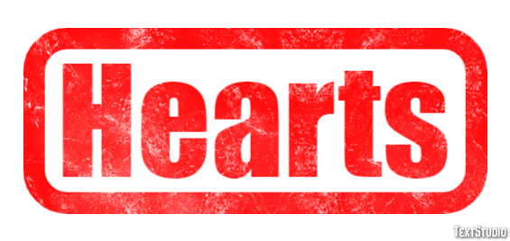 Hearts Text effect