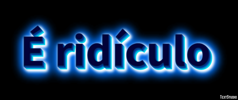 É ridículo Text Effect