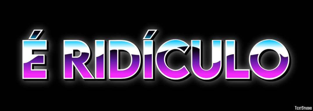É ridículo Text Effect