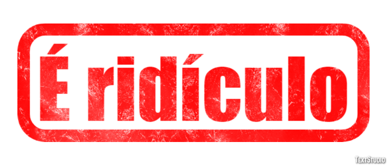 É ridículo Text Effect