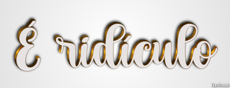 É ridículo Text Effect