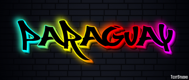 Paraguay Texteffekt