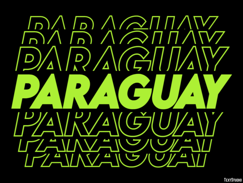 Paraguay Texteffekt