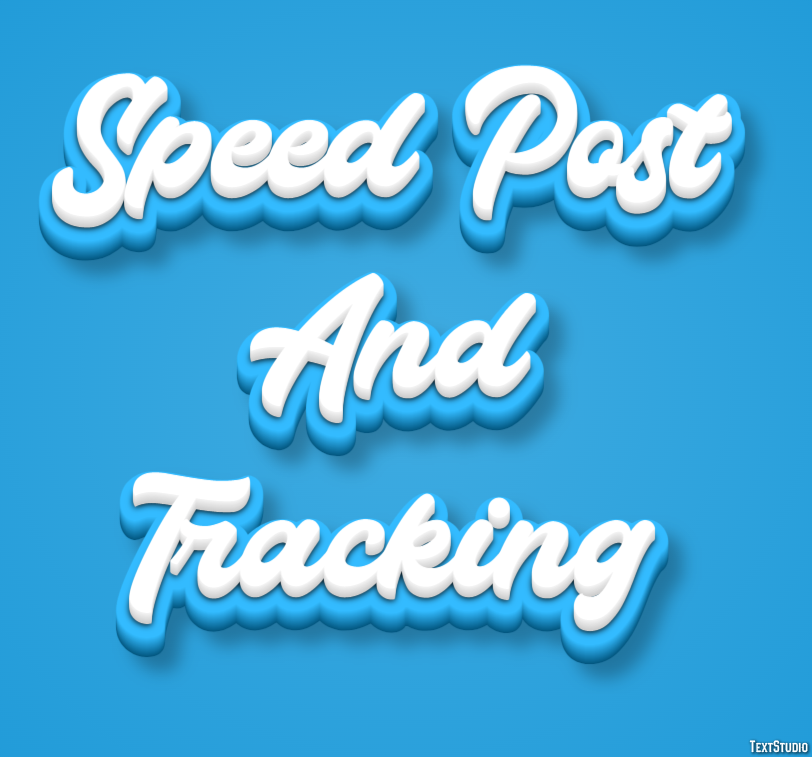 Speed Post And Tracking Efeito de texto
