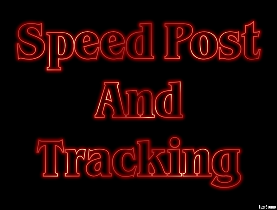 Speed Post And Tracking Efeito de texto