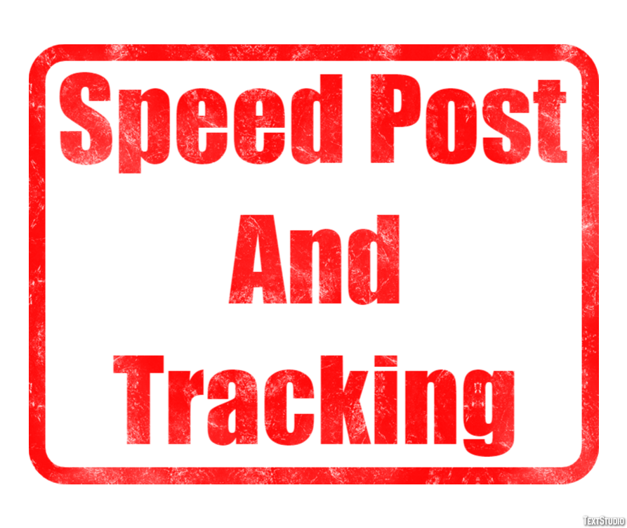 Speed Post And Tracking Efeito de texto