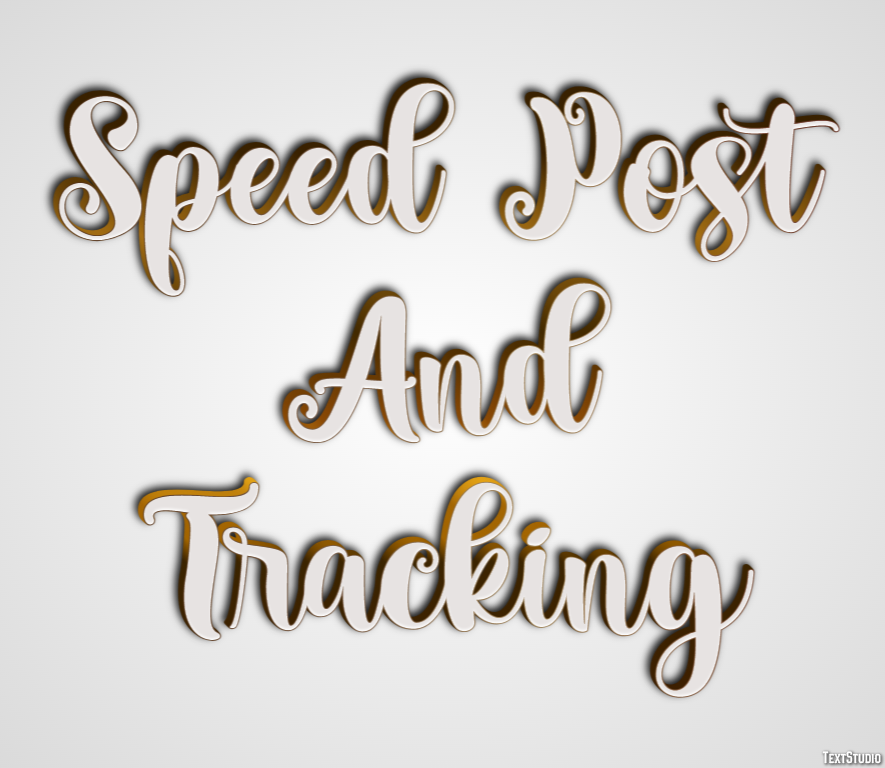 Speed Post And Tracking Efeito de texto