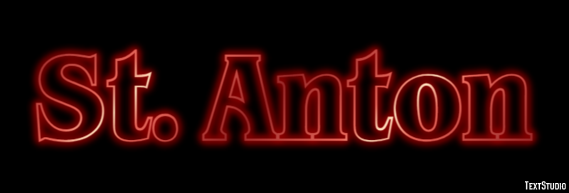 St. Anton Tekst Effect
