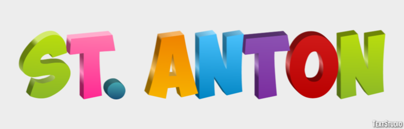 St. Anton Tekst Effect