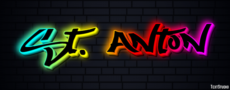 St. Anton Tekst Effect