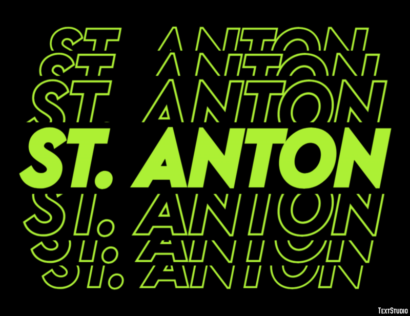St. Anton Tekst Effect