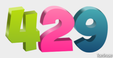 429 Text Effect