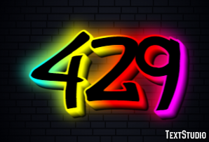 429 Text effect
