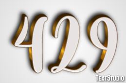 429 Text effect