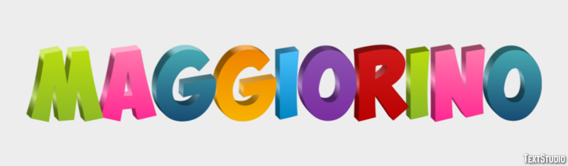 Maggiorino Effetto testo